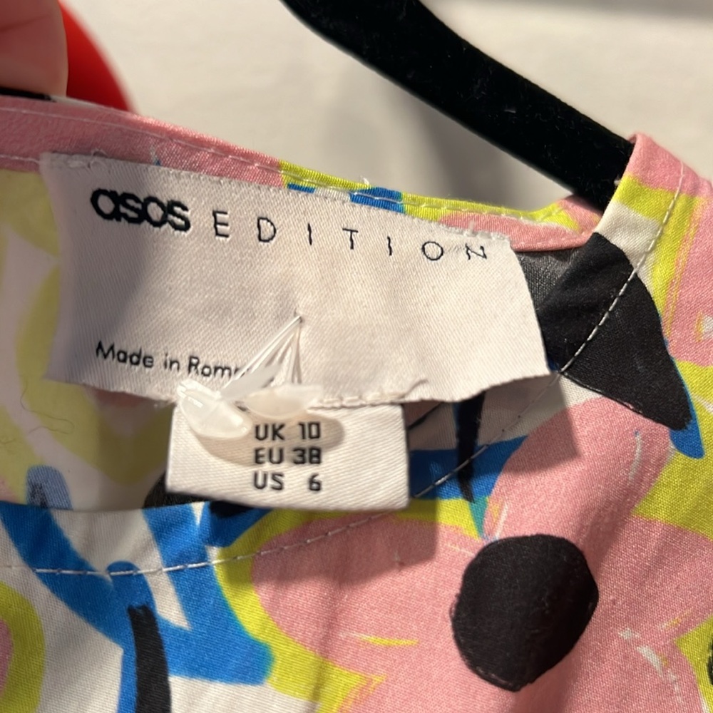 ASOS EDITION Floral Cotton Minidress 6 - Picture 3 of 3